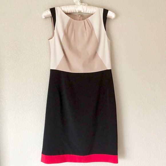 Ann Taylor Dresses & Skirts - Ann Taylor Tan and Black Dress Size Two 2 Petite